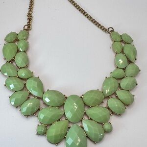 Elegant Green Statement Necklace